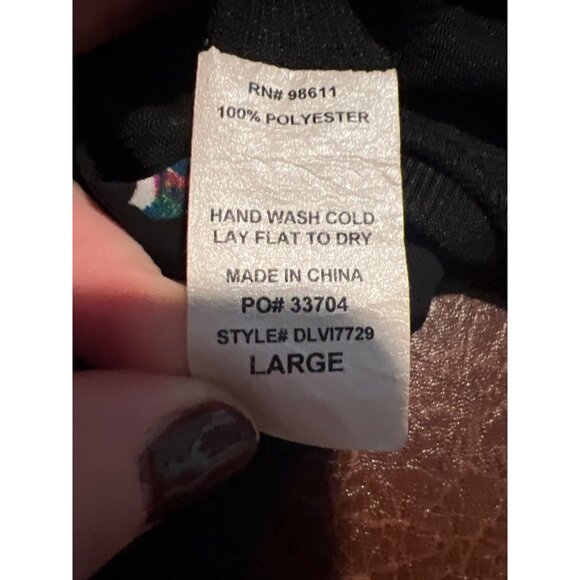 Eight Sixty Floral Long Sleeve Romper Large Womens Cottage Core Boho - Picture 3 of 9